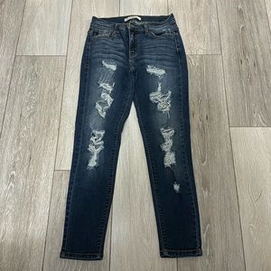 Kancan Distressed Skinny Jeans, size 26